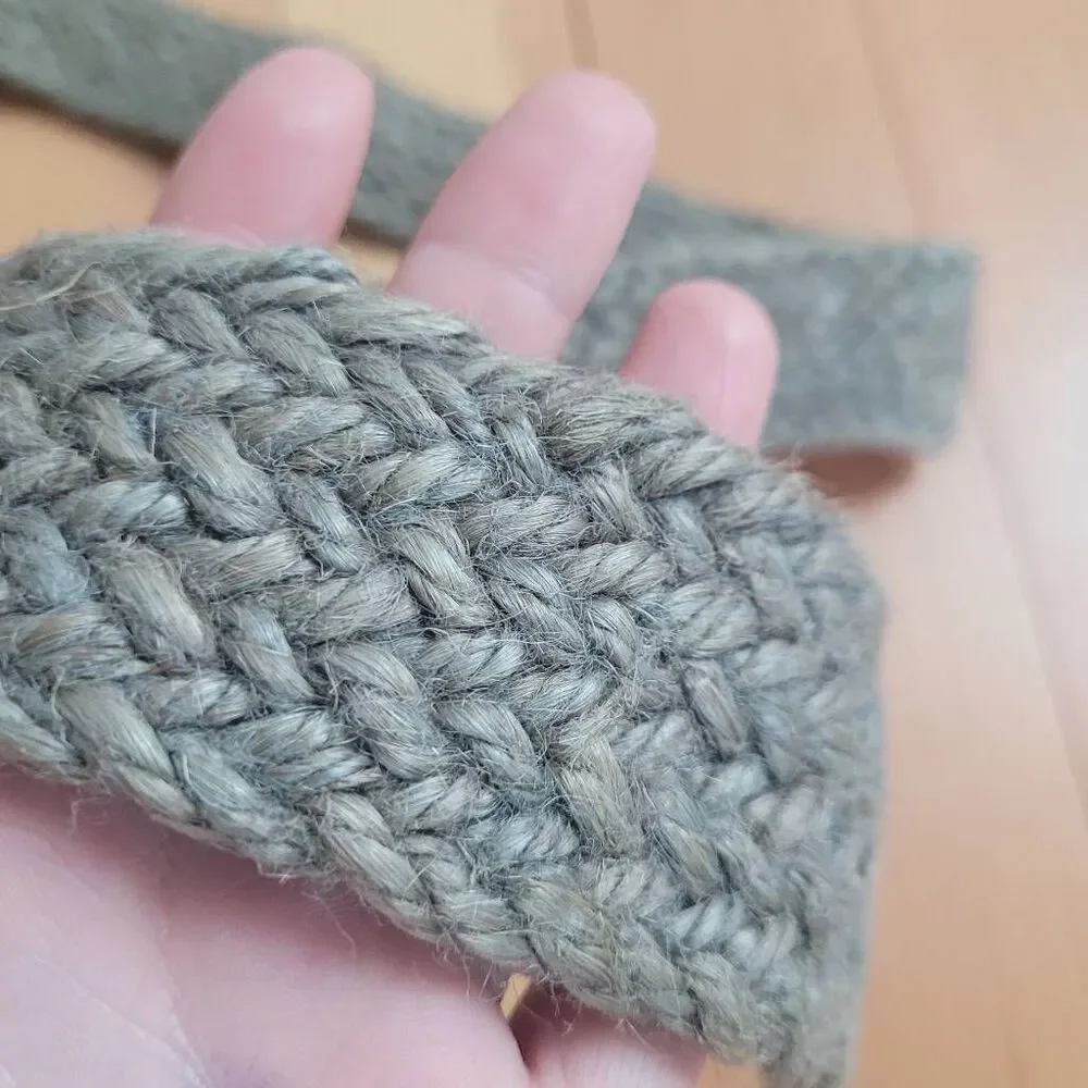 100% jute woven chunky‎ belt gorpcore utilitarian outdoors boho